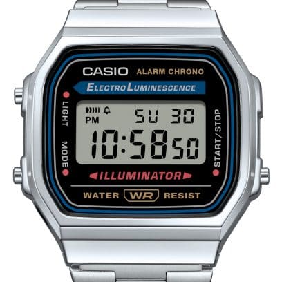 CASIO A168WA-1 手錶 銀色 #4