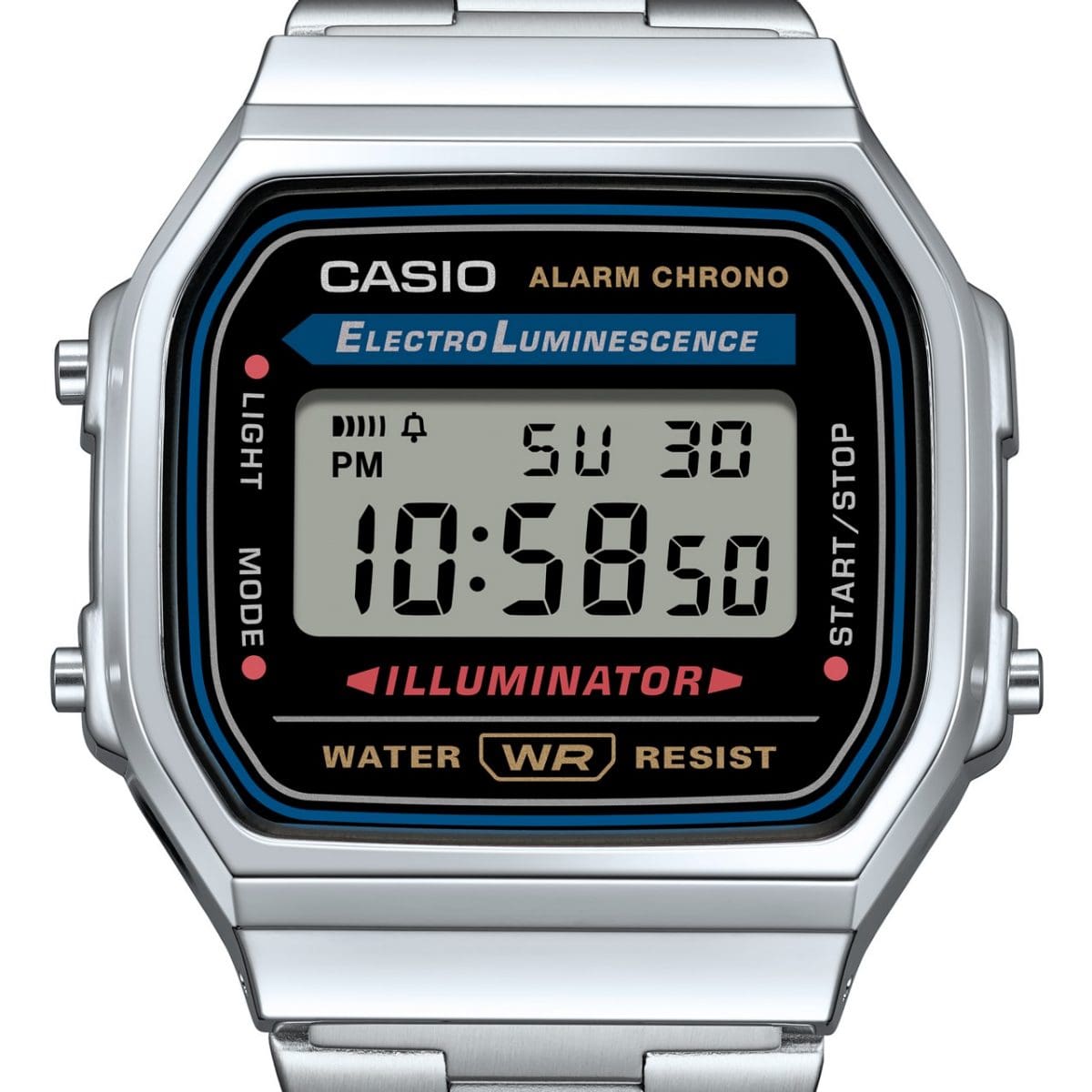 CASIO A168WA-1 手錶 銀色 #4