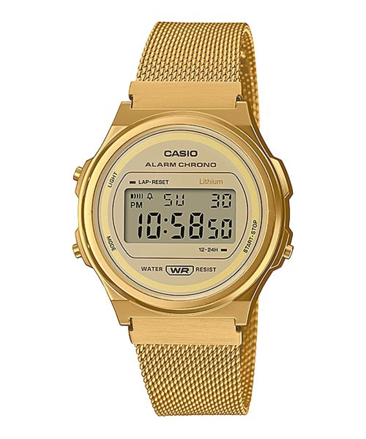 CASIO A171WEMG-9A 手錶 金色 #1