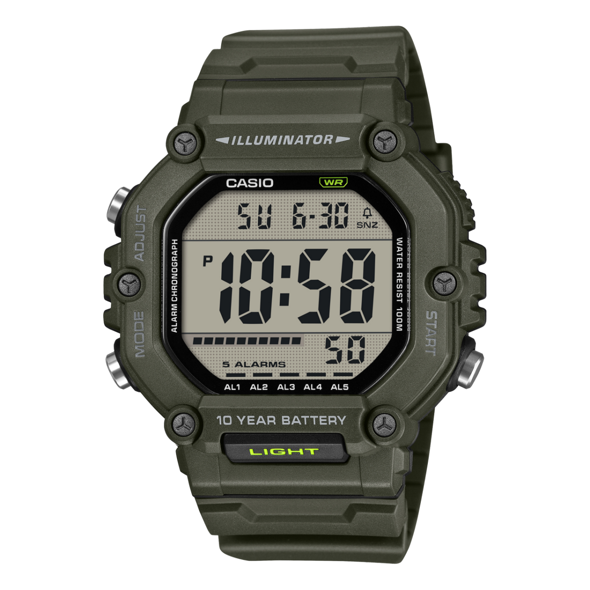 CASIO AE-1600HX-3AV 手錶 綠色 #1