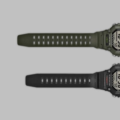 從頂部開始：加長錶帶 AE-1600HX-3AV，標準長度錶帶 AE-1600H-1AV #4