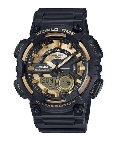 CASIO AEQ-110BW-9AV 手錶 金色 #1