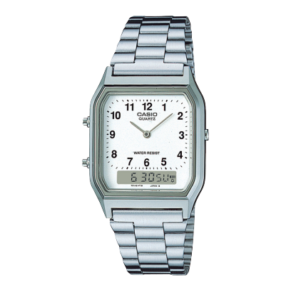 CASIO AQ-230A-7BMQ 手錶 銀色 #1