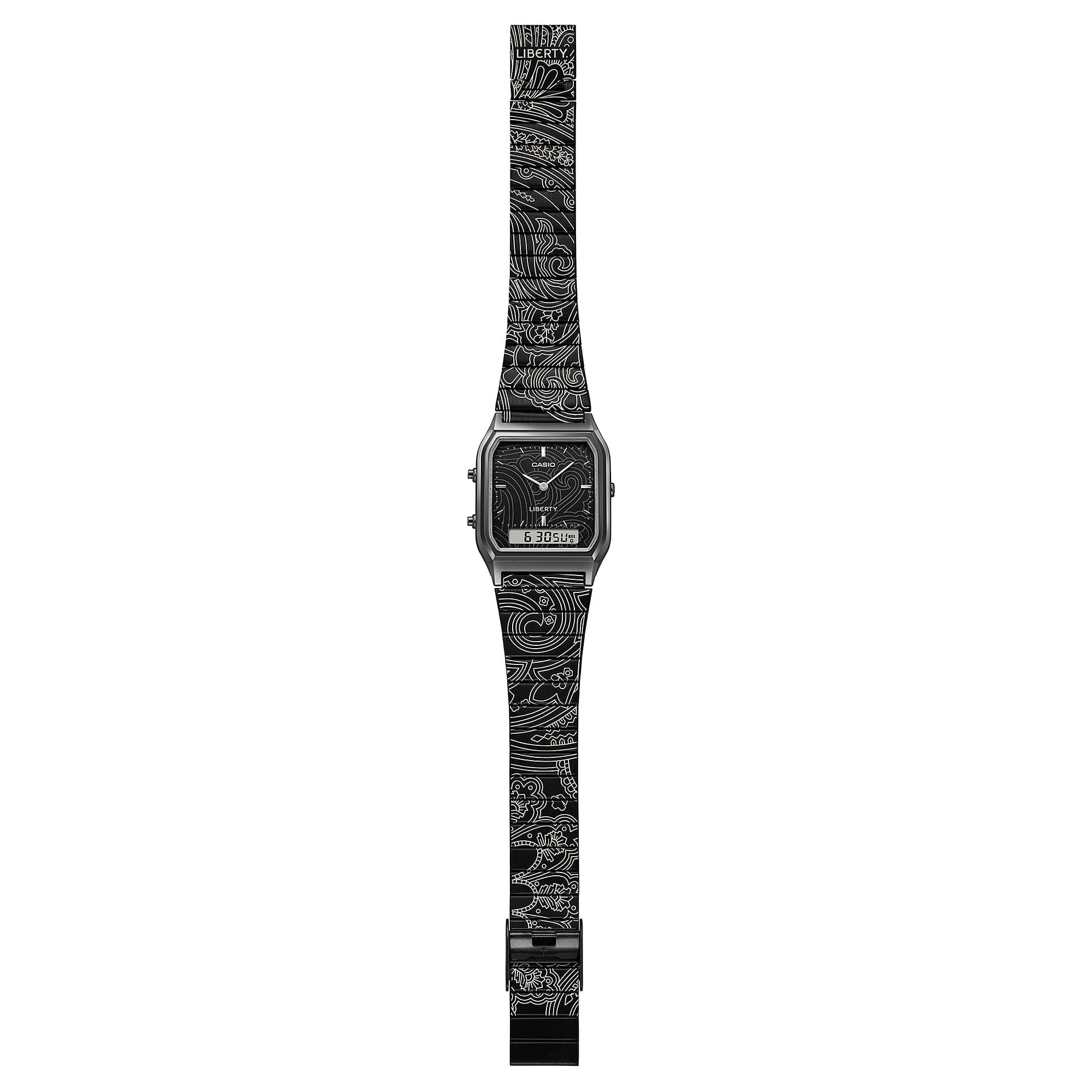 Casio x Liberty Black Ion Plated Stainless Steel Band Limited AQ