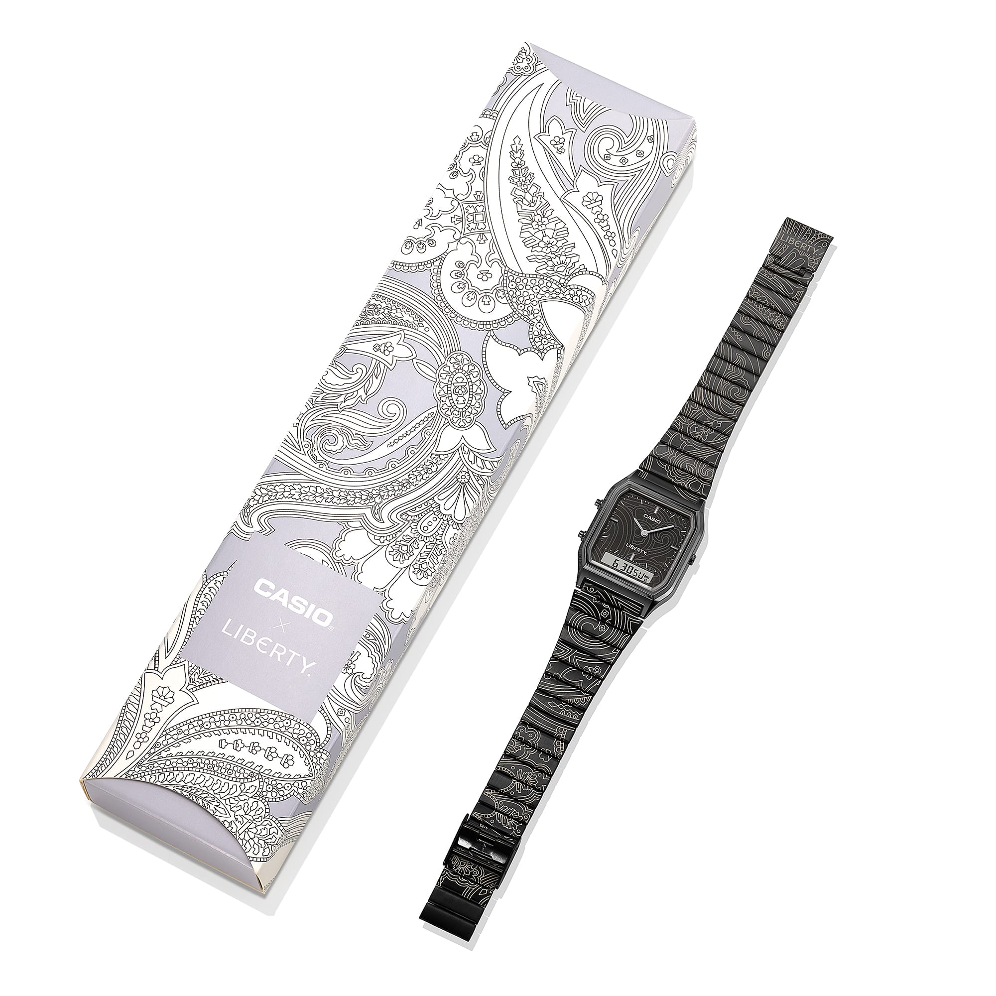 Casio x Liberty Black Ion Plated Stainless Steel Band Limited AQ