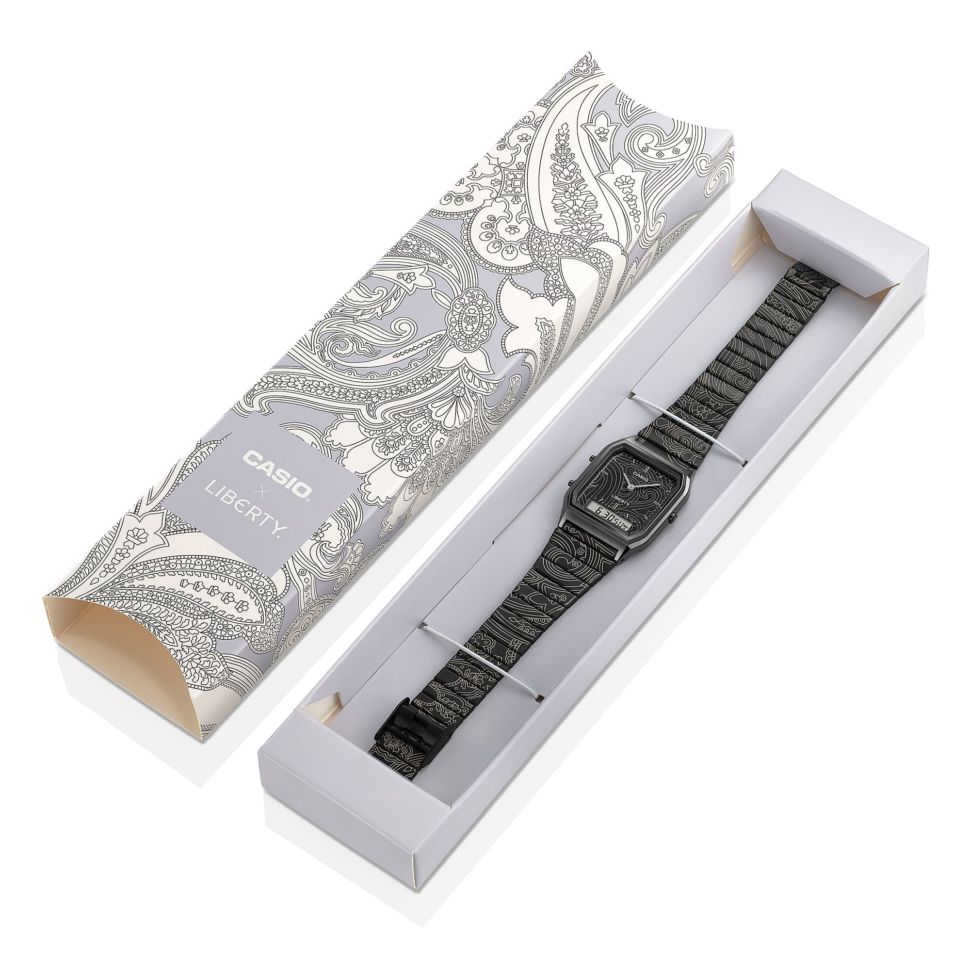 Casio x Liberty Black Ion Plated Stainless Steel Band Limited AQ