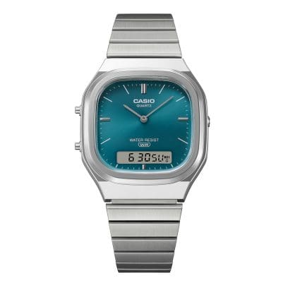 CASIO AQ-240E-3A 手錶 銀色 #6