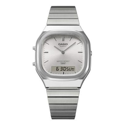 CASIO AQ-240E-7A 手錶 銀色 #6