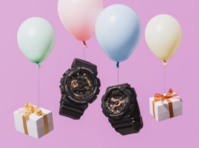 從左邊開始：GA-110RG-1A、BA-110XRG-1A #3