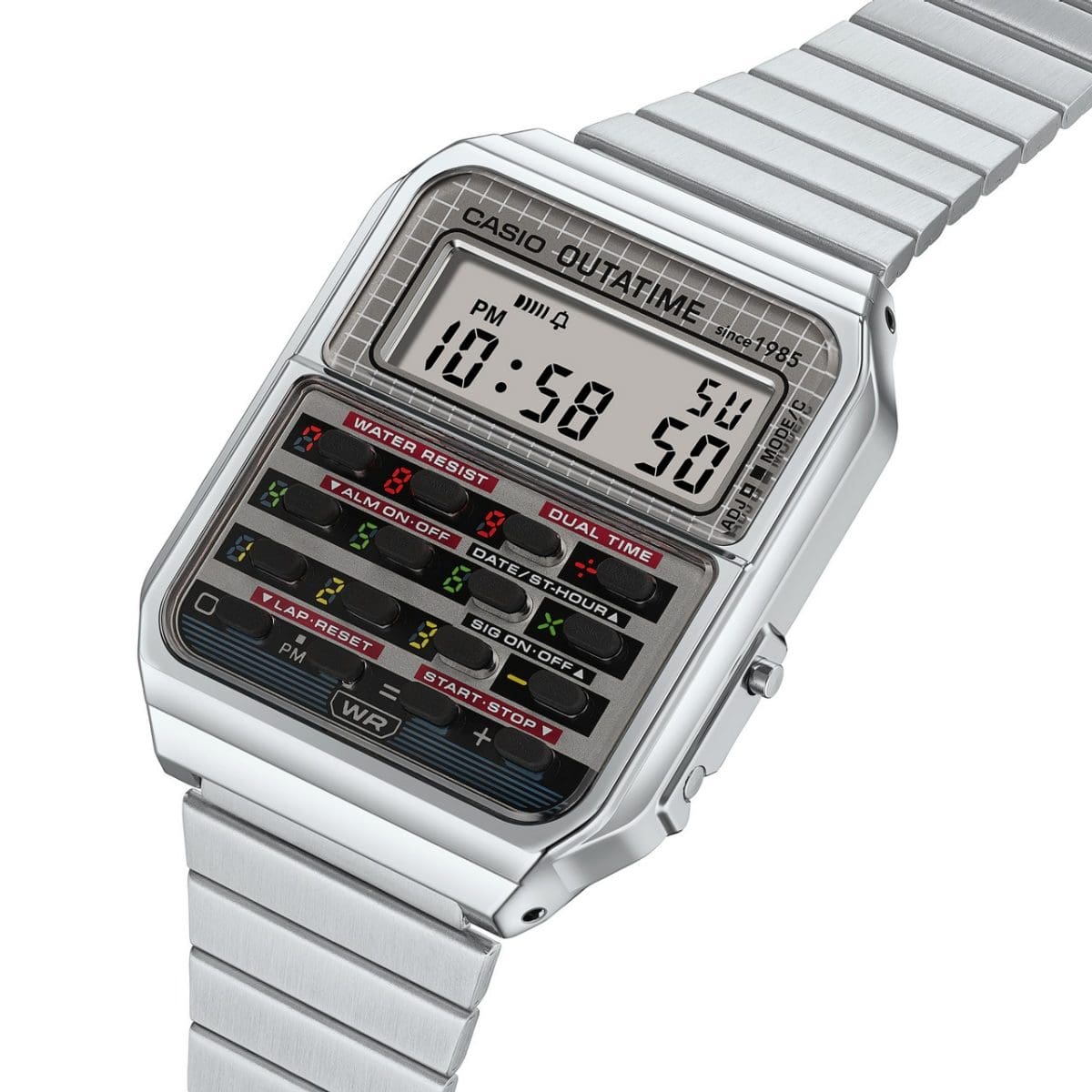 CASIO CA-500WEBF-1A 手錶 銀色 #3