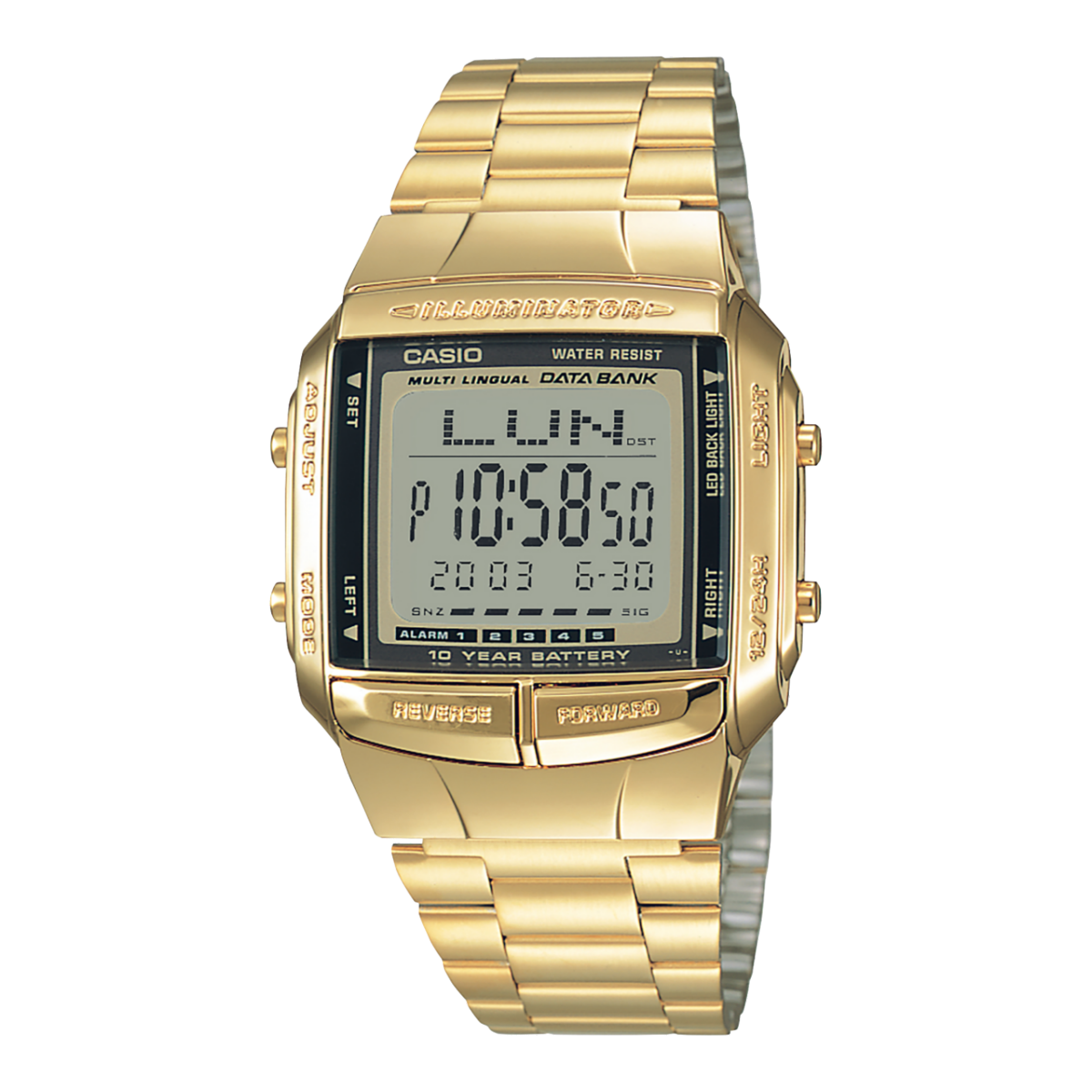 CASIO DB-360G-9A 手錶 金色 #1