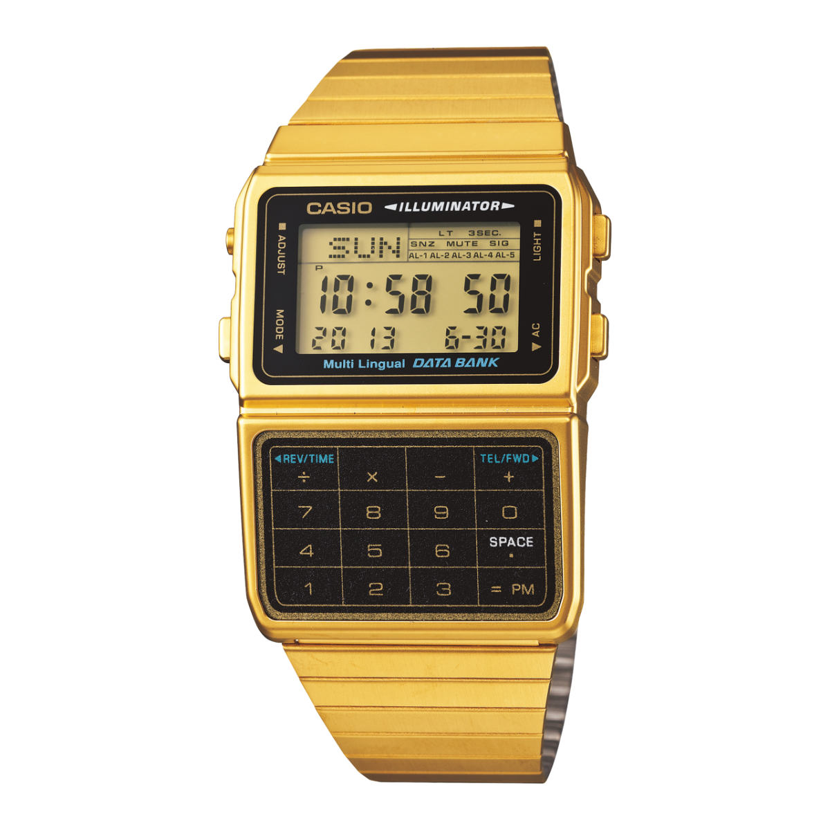 CASIO DBC-611G-1 手錶 金色 #1