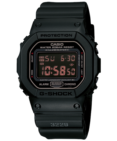 G-SHOCK DW-5600MS-1 手錶 黑色 #1