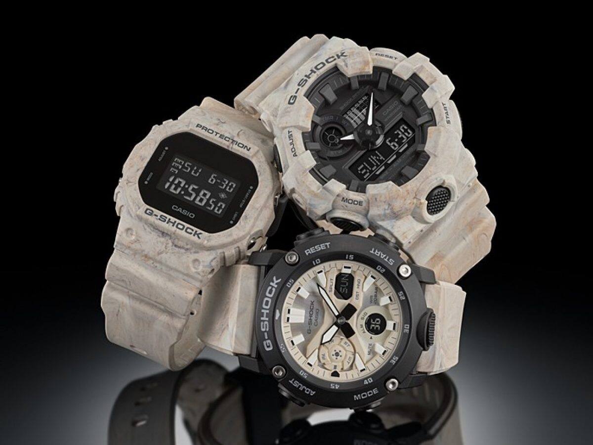 G-SHOCK DW-5600WM-5 手錶 米色 #9