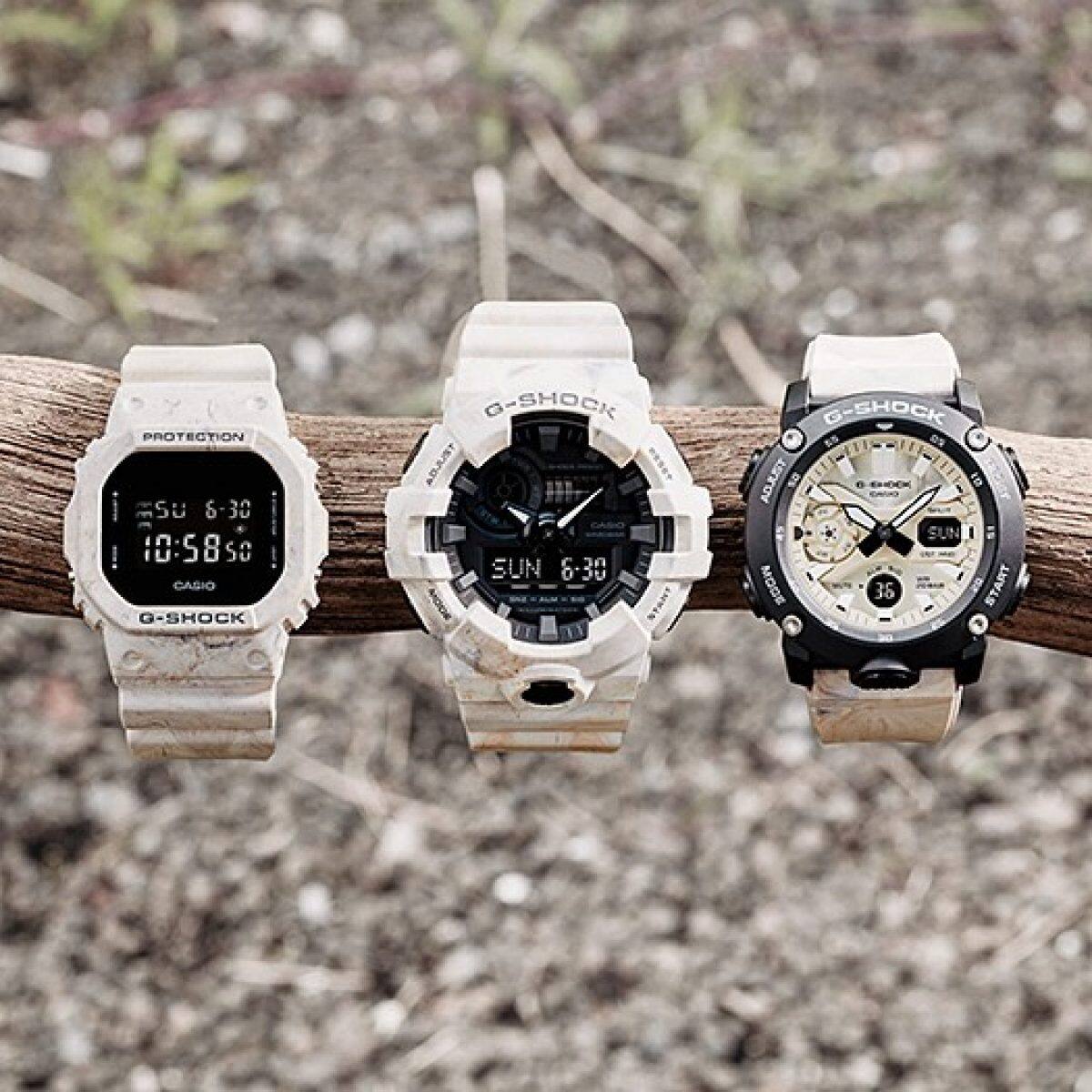 G-SHOCK DW-5600WM-5 手錶 米色 #10
