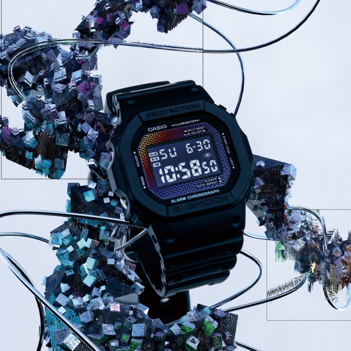 G-SHOCK DW-5600RW-1 手錶 黑色 #5