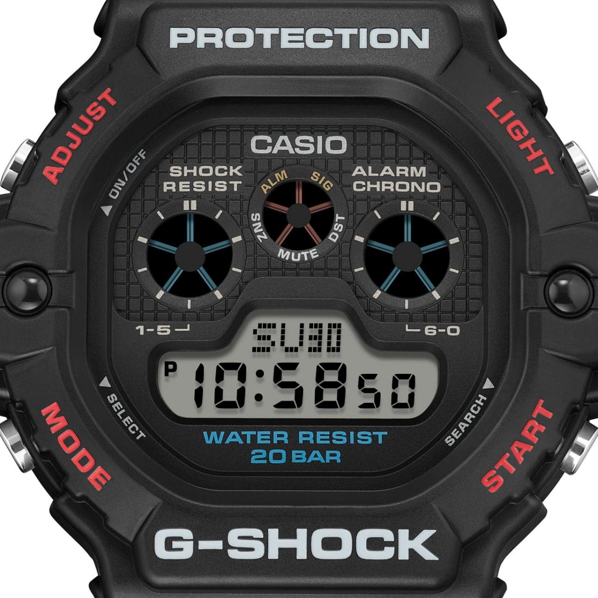G-SHOCK DW-5900U-1 手錶 黑色 #3