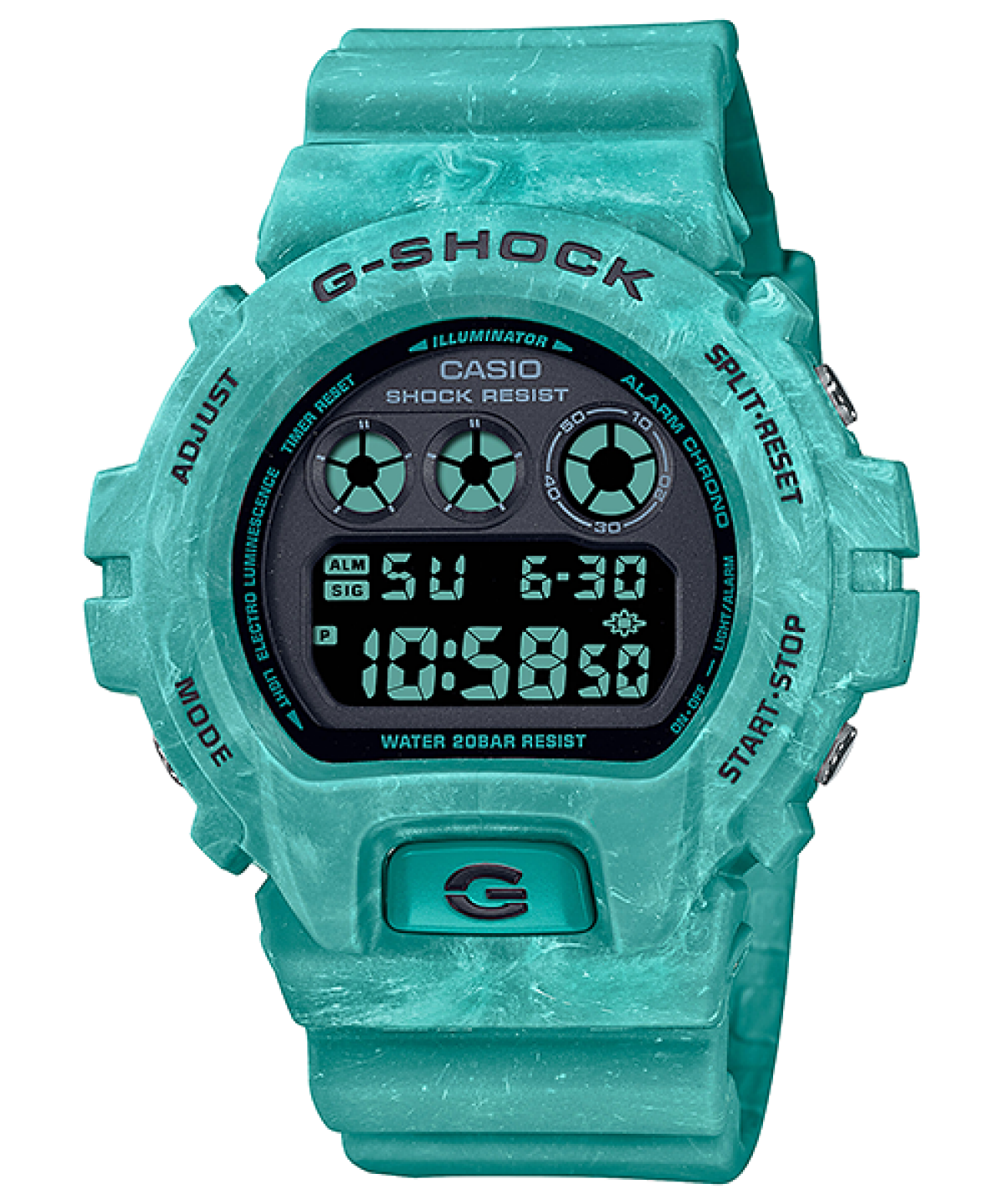 G-SHOCK DW-6900WS-2 手錶 綠色 #1
