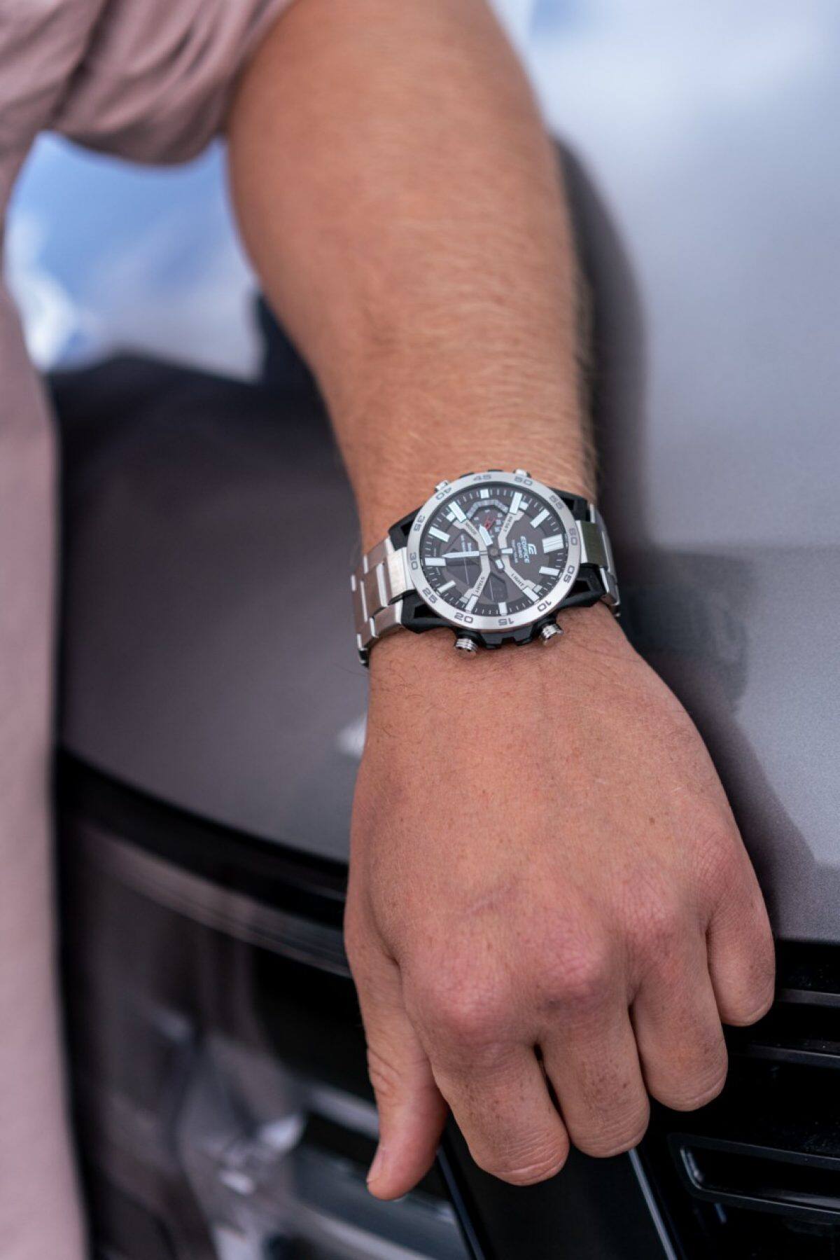 EDIFICE ECB-2000D-1A 手錶 銀色 #6