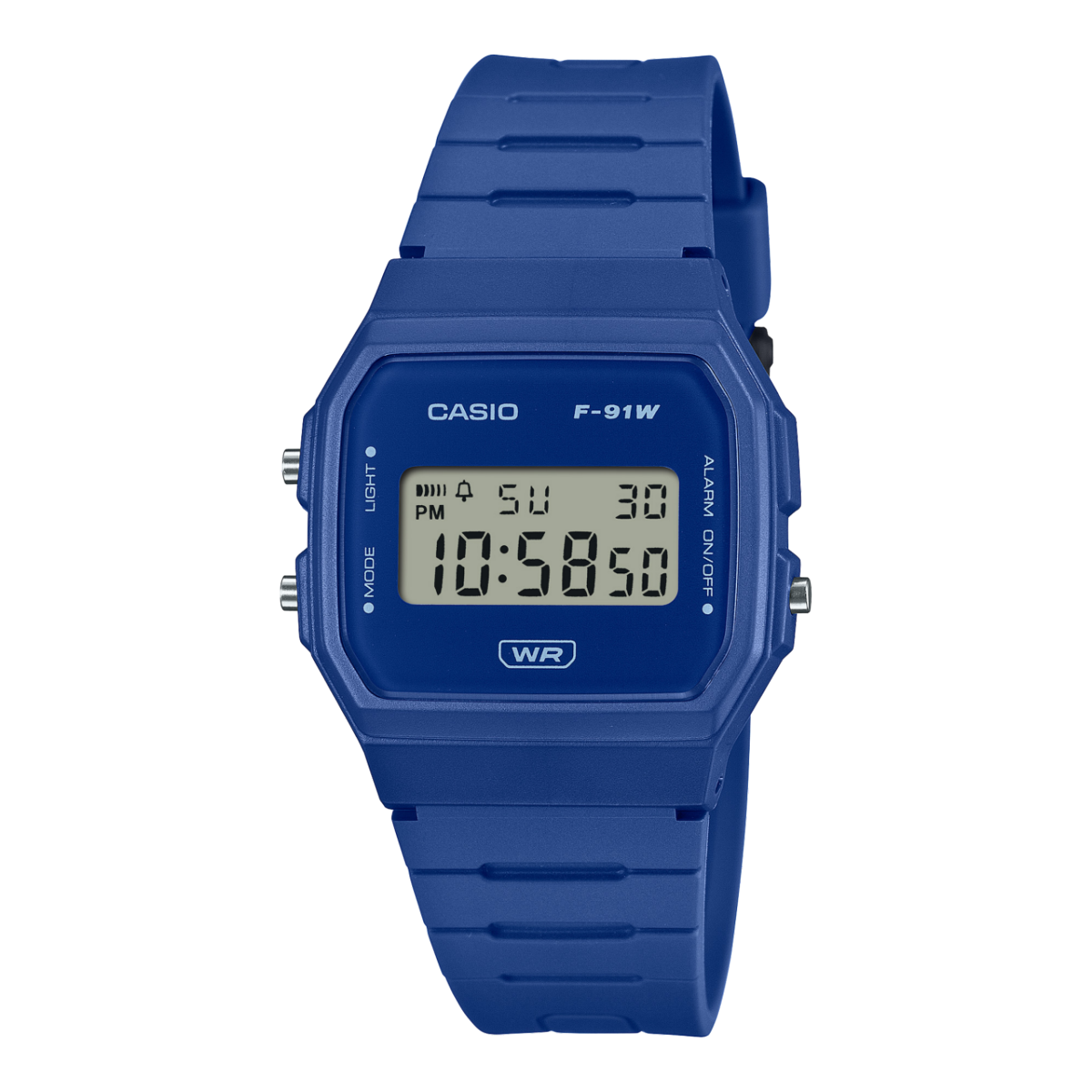 CASIO F-91WB-2A1 手錶 藍色，淺藍 #1