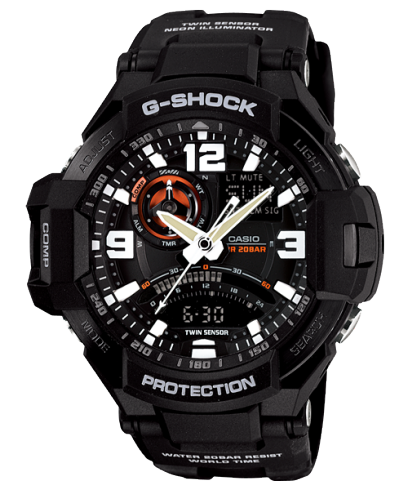 G-SHOCK GA-1000-1A 手錶 黑色 #1