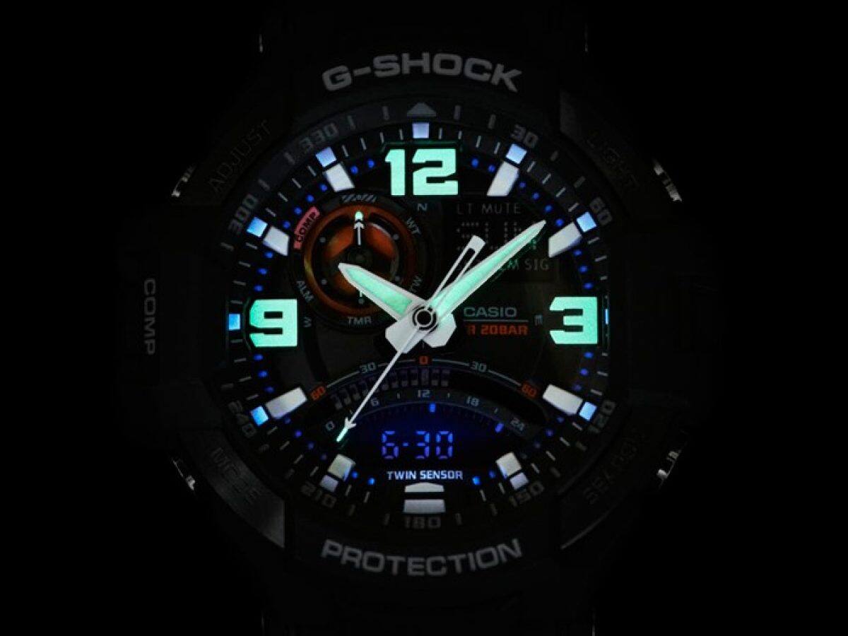 G-SHOCK GA-1000-1A 手錶 黑色 #5