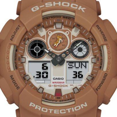 G-SHOCK GA-100SHB-5A 手錶 啡色 #8