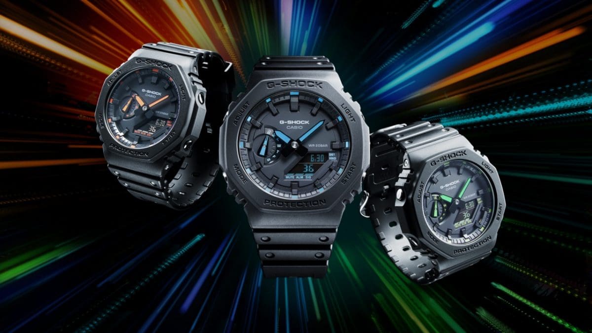 從左邊開始：GA-2100-1A4、GA-2100-1A2、GA-2100-1A3 #2