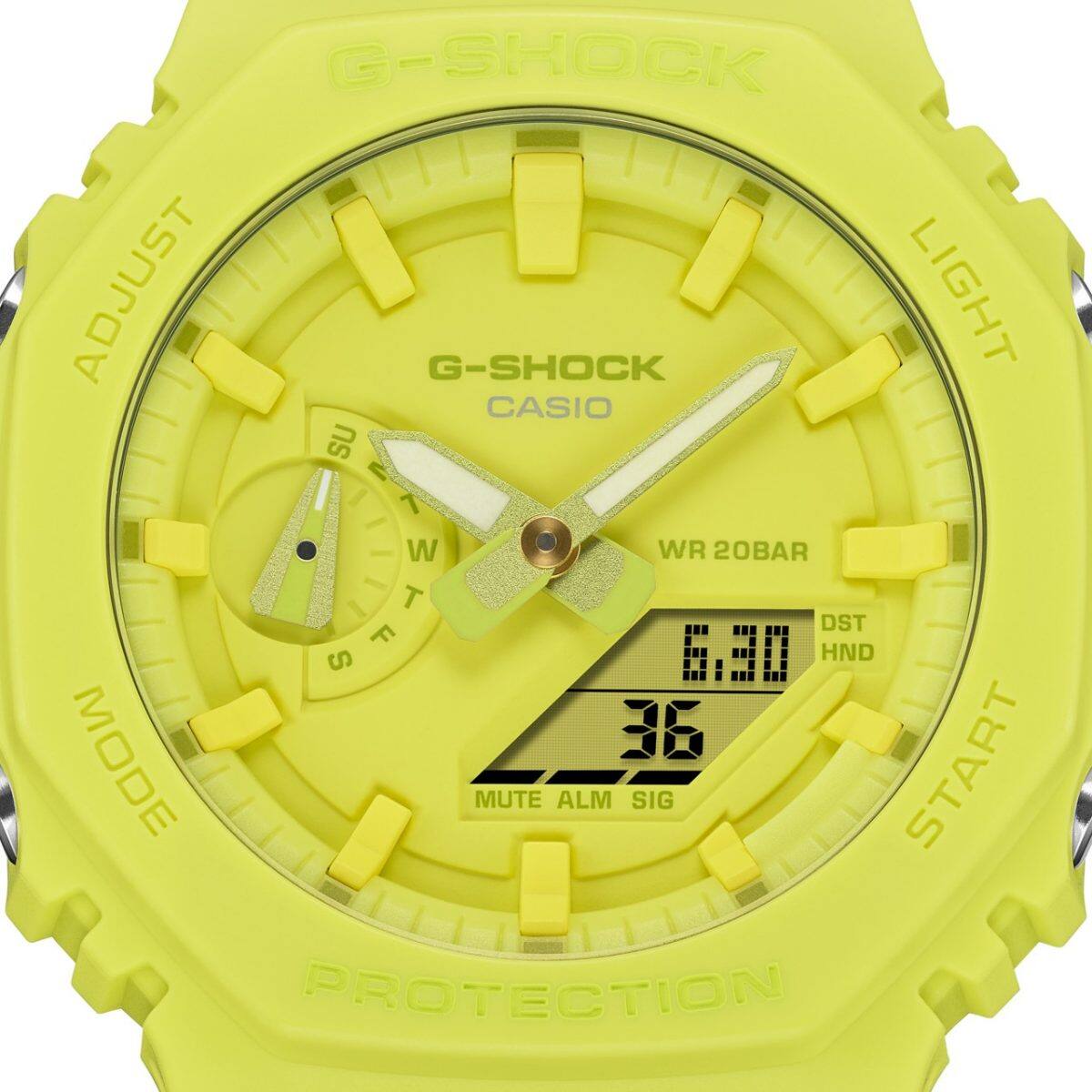 G-SHOCK GA-2100-9A9 手錶 黃色 #5