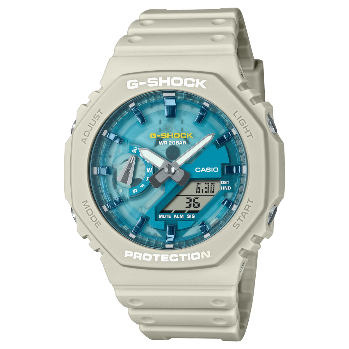 G-SHOCK GA-2100AS-5A 手錶 米色 #1