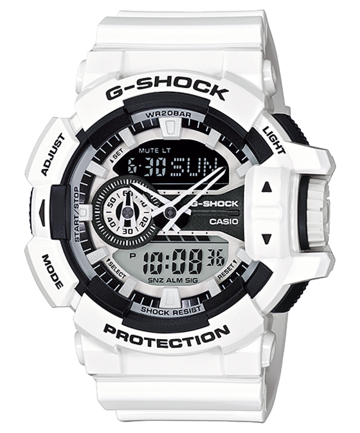 G-SHOCK GA-400-7A 手錶 白色 #1