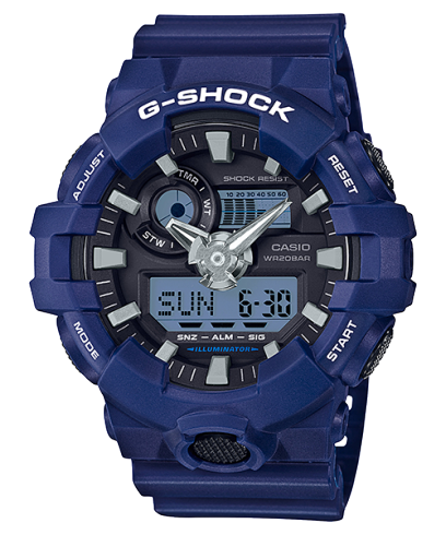 G-SHOCK GA-700-2A 手錶 藍色，淺藍 #1