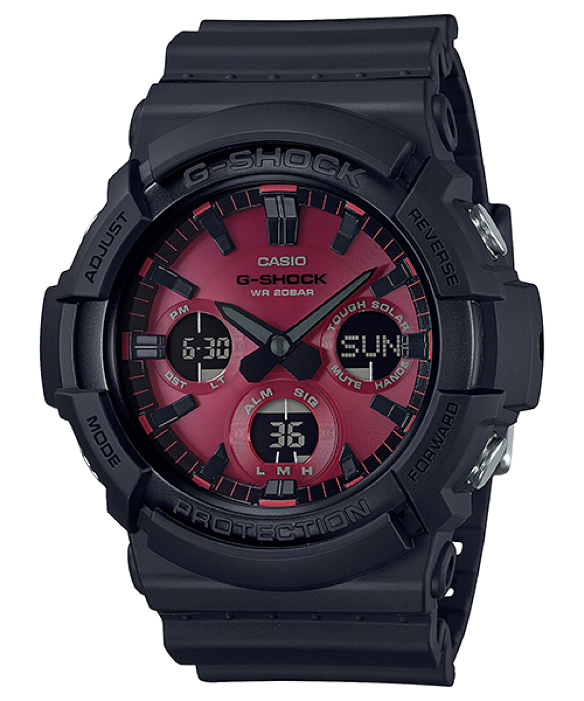G-SHOCK GAS-100AR-1A 手錶 黑色 #1