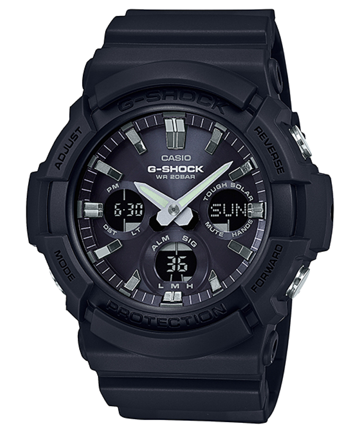 G-SHOCK GAS-100B-1A 手錶 黑色 #1