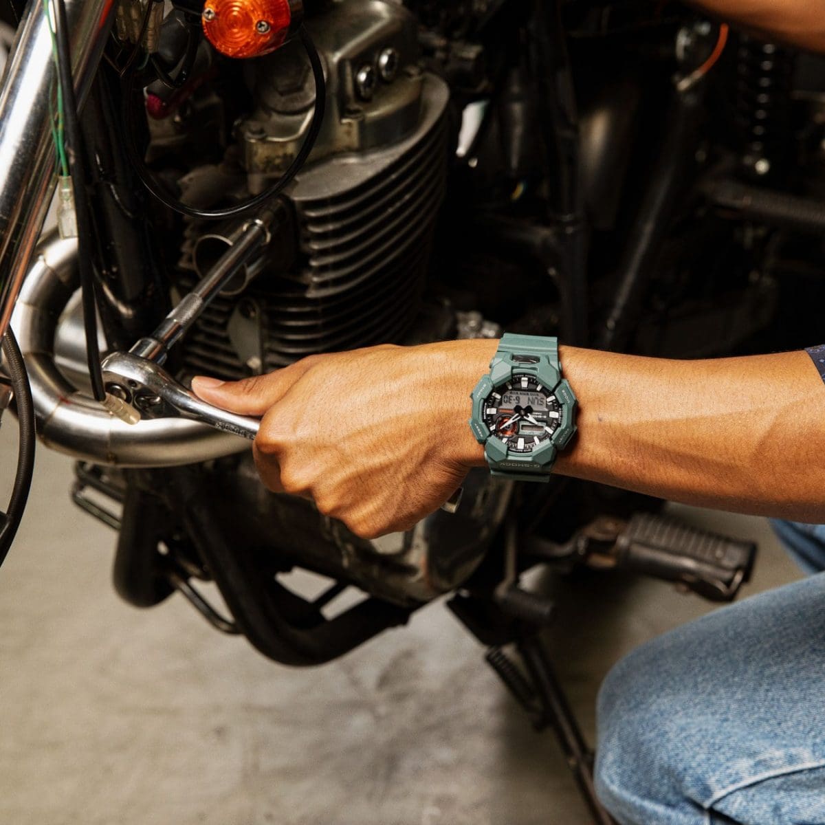 G-SHOCK GA-010-2A 手錶 藍色，淺藍 #10