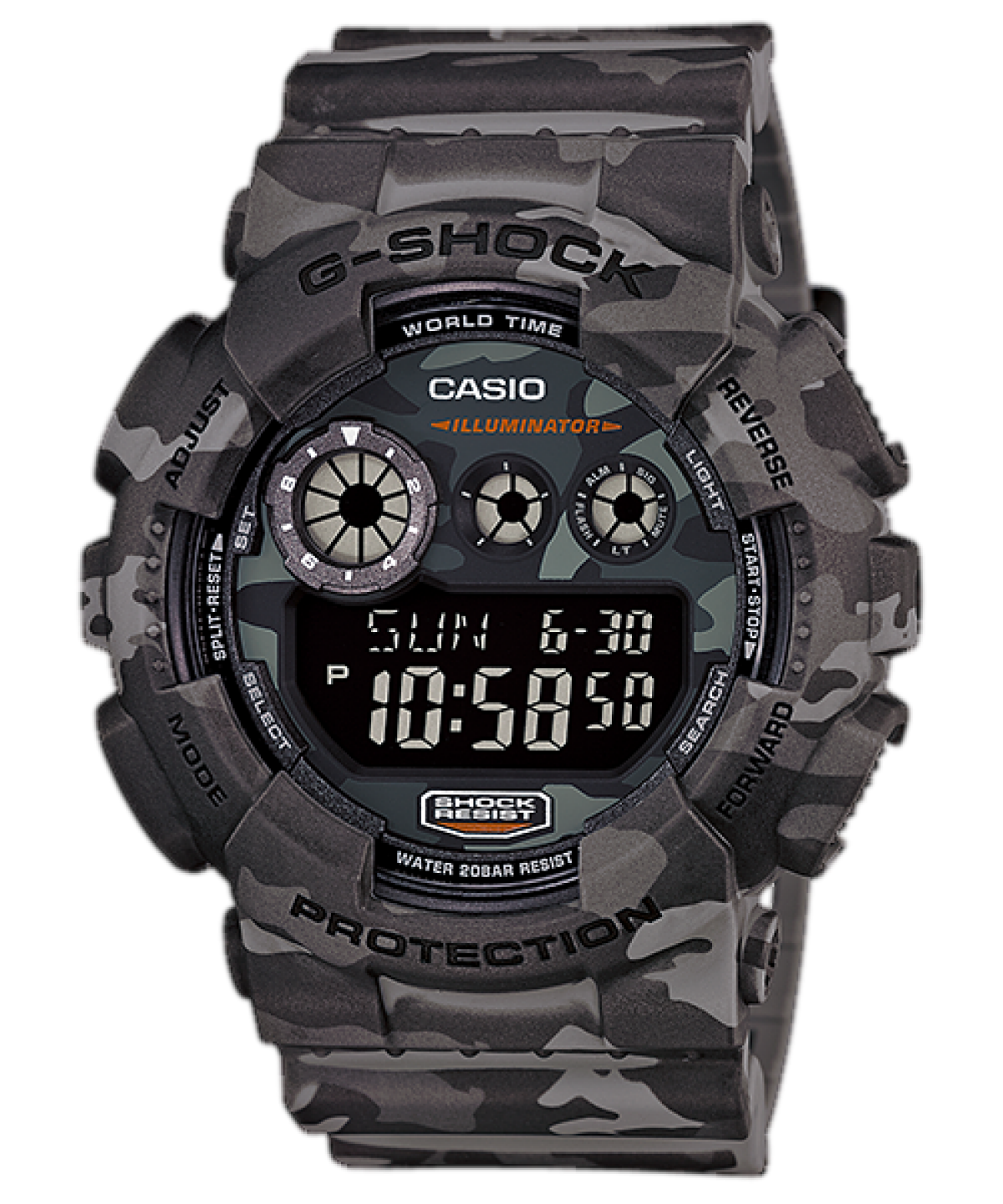 G-SHOCK GD-120CM-8 手錶 灰色 #1