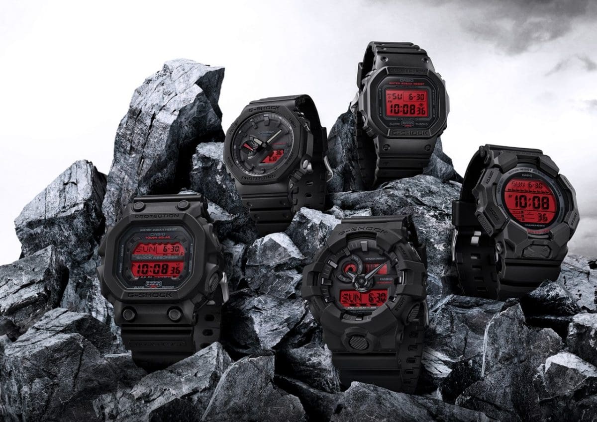 From left: GX-56BBR-1, GA-B2100BBR-1A, GA-700BBR-1A, DW-5600BBR-1, GD-010BBR-1 #3