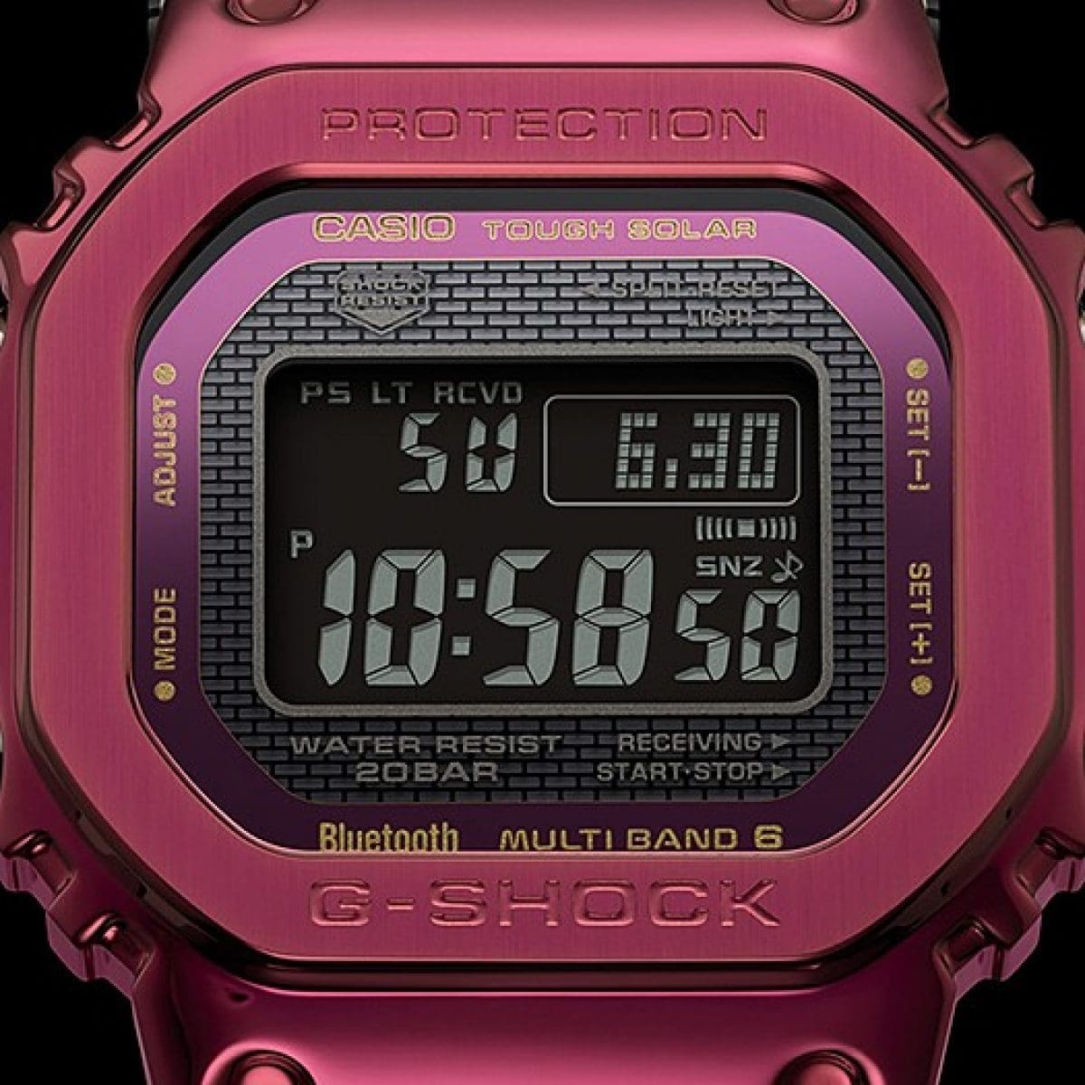 G-SHOCK GMW-B5000RD-4 手錶 紅色 #4