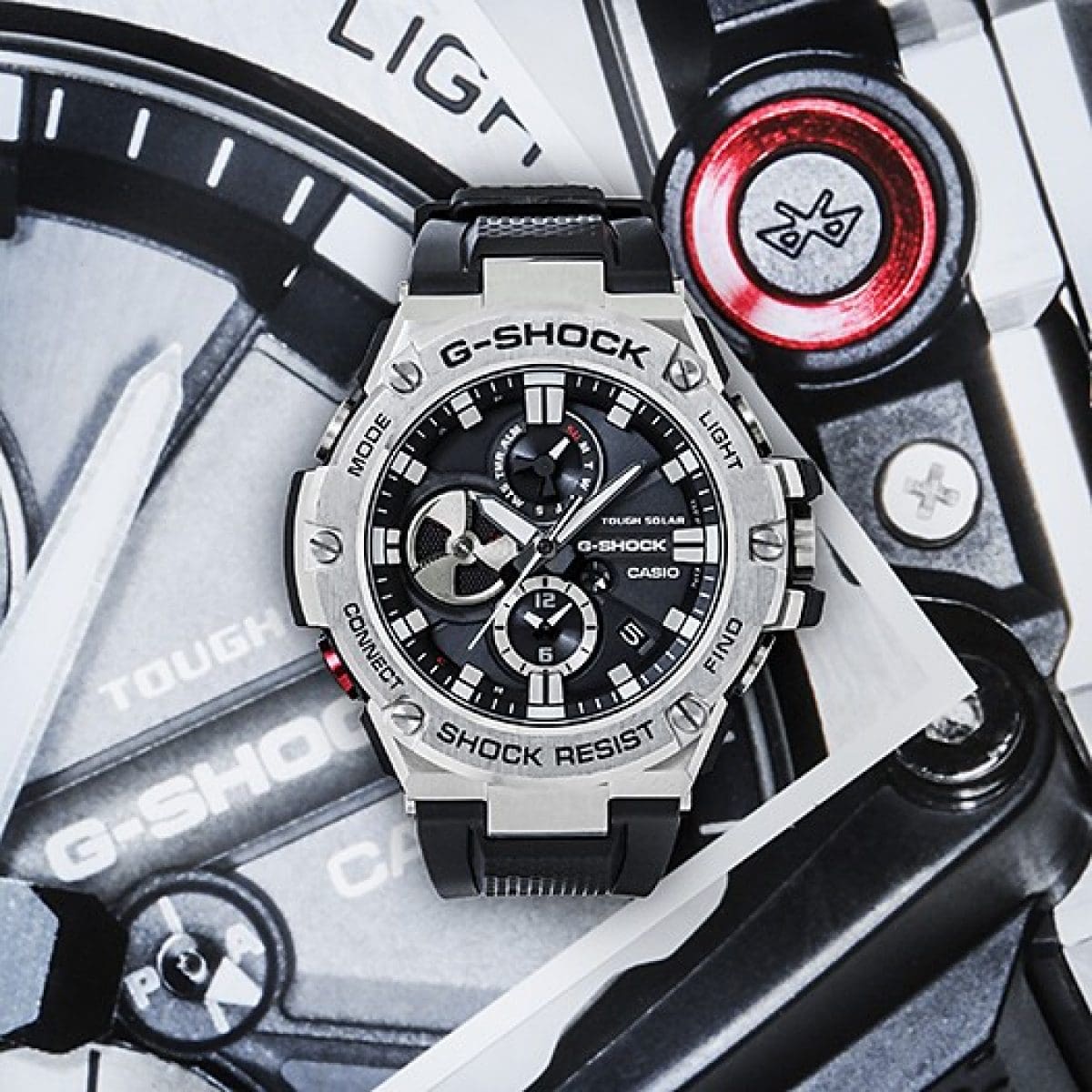 G-SHOCK GST-B100-1A 手錶 銀色 #6