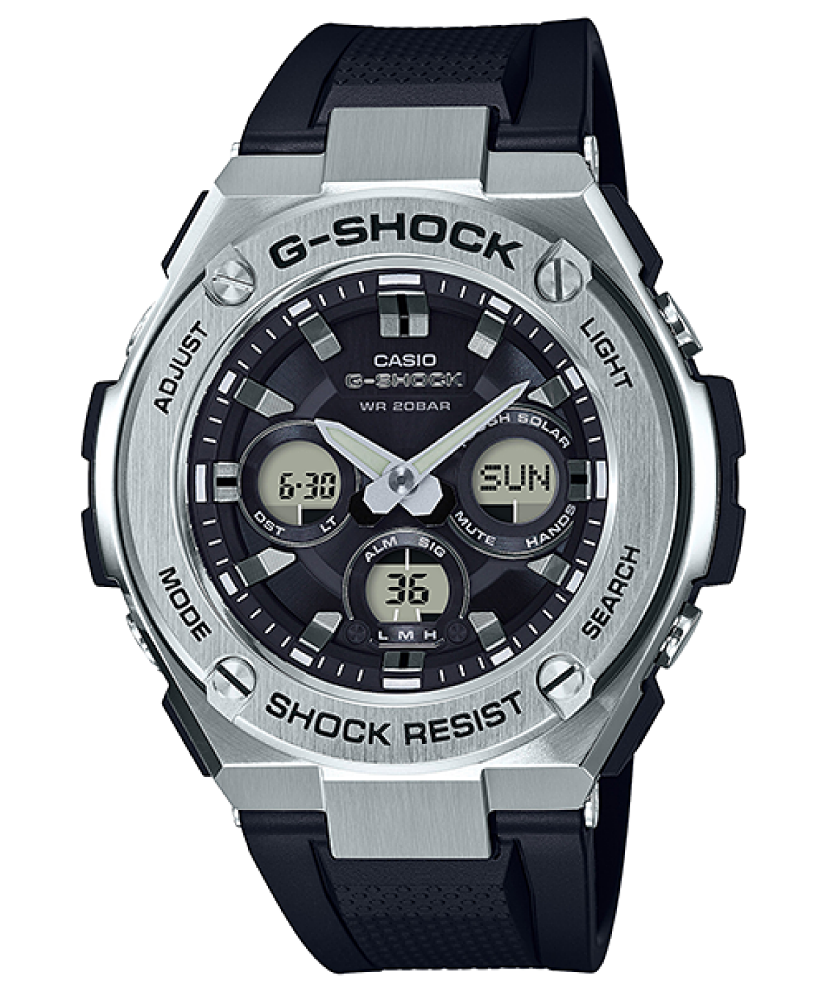 G-SHOCK GST-S310-1A 手錶 銀色 #1