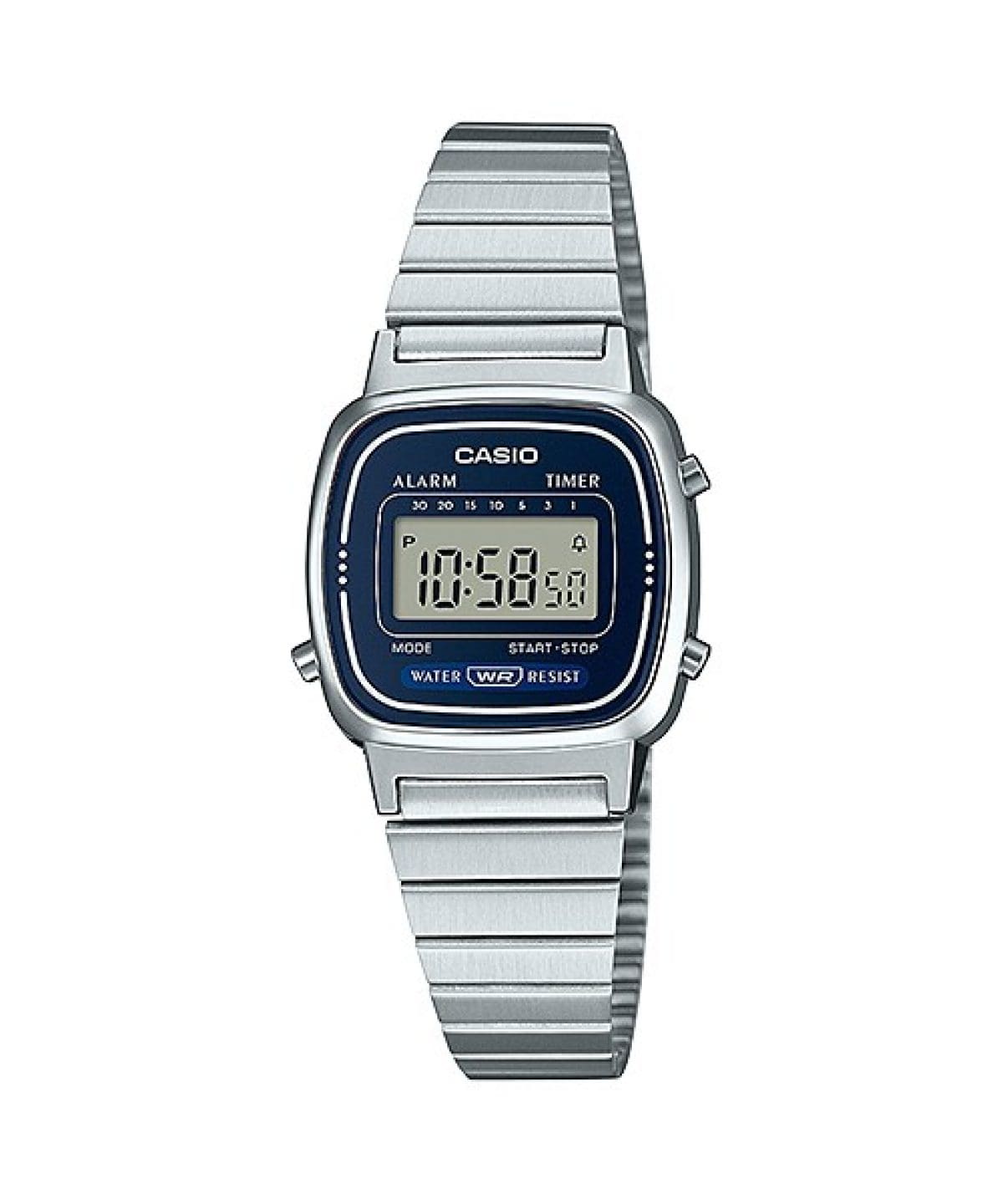 CASIO LA670WA-2 手錶 銀色 #1