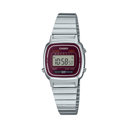 CASIO LA670WA-4 手錶 銀色 #1