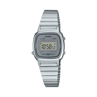 CASIO LA670WA-7 手錶 銀色 #1