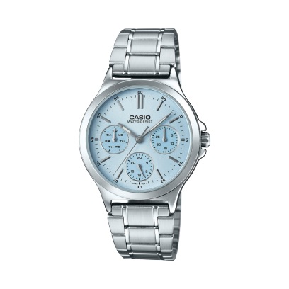 CASIO LTP-V300D-2A 手錶 銀色 #1