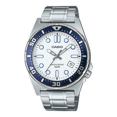 CASIO MTD-135D-7AV 手錶 藍色，淺藍 #1