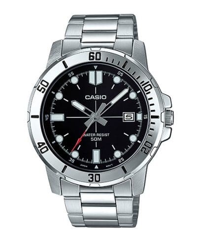 CASIO MTP-VD01D-1EV 手錶 銀色 #1