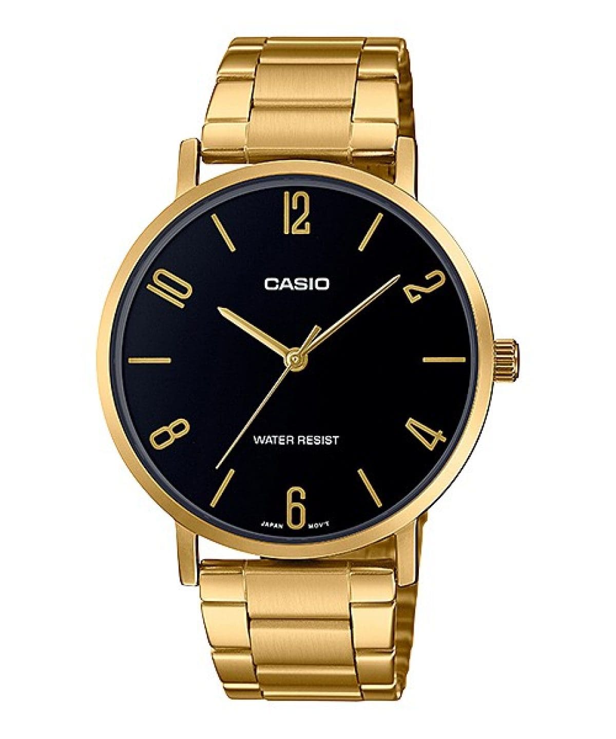 CASIO MTP-VT01G-1B2 手錶 金色 #1