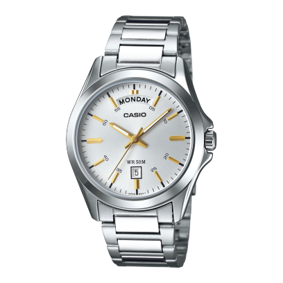 CASIO MTP-1370D-7A2V 手錶 銀色 #1