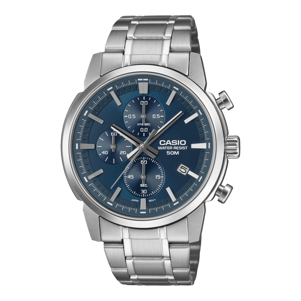 CASIO MTP-E510D-2A2V 手錶 銀色 #1