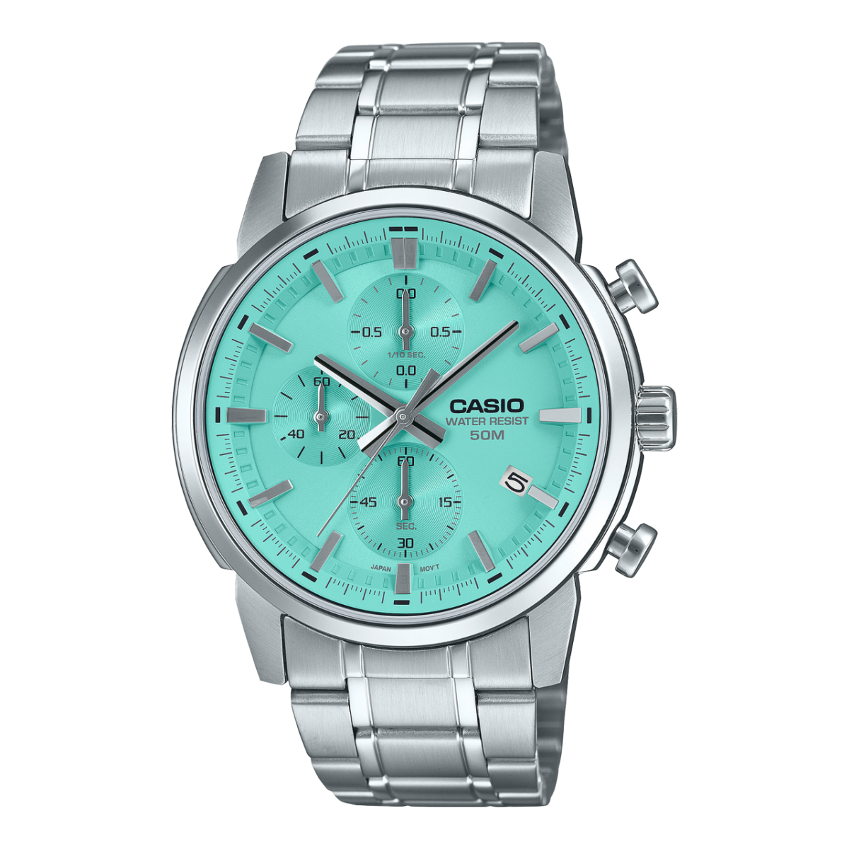 CASIO MTP-E510D-2AV 手錶 銀色 #1